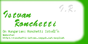 istvan ronchetti business card